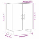 vidaXL Széf Fekete tölgy 69,5 x 34 x 90 cm Faanyag