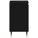 vidaXL Fürdőszobai mosdószekrény Fekete tölgy 58 x 33 x 60 cm Faanyag