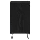 vidaXL Fürdőszobai mosdószekrény Fekete tölgy 65 x 33 x 60 cm Faanyag