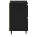 vidaXL Fürdőszobai mosdószekrény Fekete tölgy 80 x 33 x 60 cm Faanyag