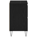vidaXL Fürdőszobai mosdószekrény Fekete tölgy 80 x 33 x 60 cm Faanyag
