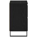 vidaXL Fürdőszoba Székény fiókkal Fekete tölgy 80 x 33 x 60 cm Faanyag