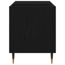 vidaXL Hanglemez szekrény ajtóval Fekete tölgy 85 x 38 x 48 cm Faanyag