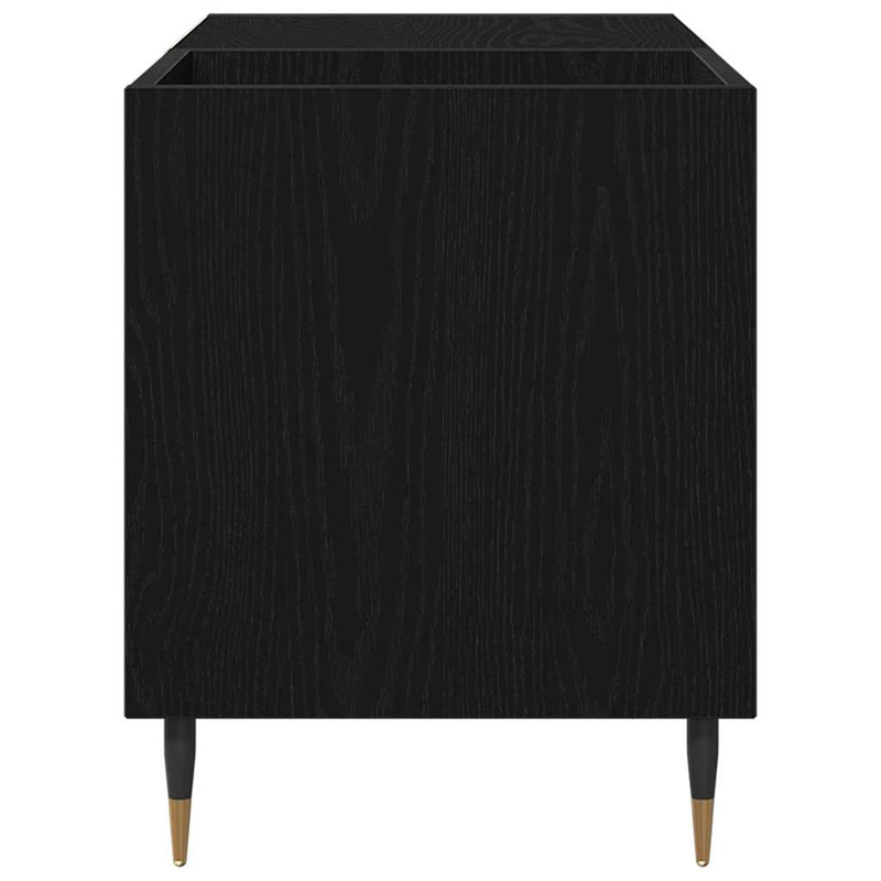 vidaXL Hanglemez szekrény ajtóval Fekete tölgy 85 x 38 x 48 cm Faanyag