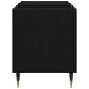 vidaXL Hanglemez szekrény ajtóval Fekete tölgy 85 x 38 x 48 cm Faanyag