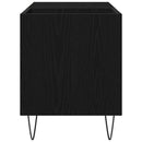 vidaXL Hanglemez szekrény ajtóval Fekete tölgy 85 x 38 x 48 cm Faanyag