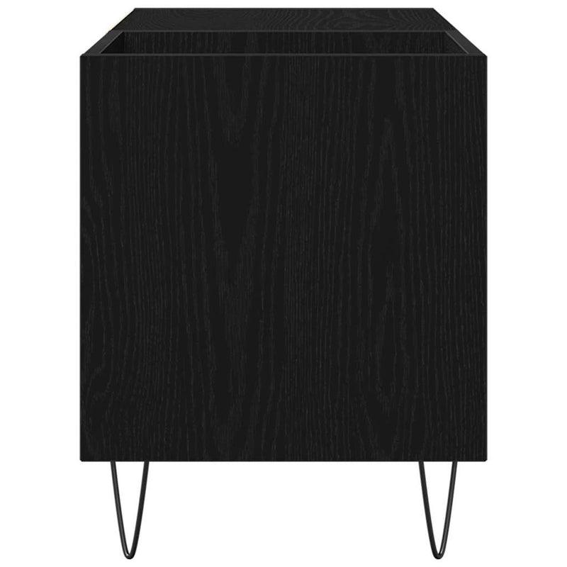 vidaXL Hanglemez szekrény ajtóval Fekete tölgy 85 x 38 x 48 cm Faanyag