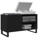 vidaXL Hanglemez szekrény ajtóval Fekete tölgy 85 x 38 x 48 cm Faanyag