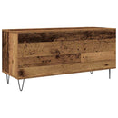vidaXL Hanglemez szekrény polcokkal Régi fa 100 x 38 x 48 cm Faanyag