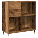 vidaXL Hanglemez szekrény polcokkal Régi fa 85 x 38 x 89 cm Faanyag
