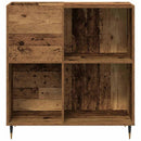 vidaXL Hanglemez szekrény polcokkal Régi fa 85 x 38 x 89 cm Faanyag
