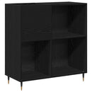 vidaXL Hanglemez szekrény Fekete tölgy 85 x 38 x 89 cm Faanyag