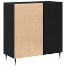 vidaXL Hanglemez szekrény Fekete tölgy 85 x 38 x 89 cm Faanyag
