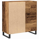 vidaXL Hanglemez szekrény polcokkal Régi fa 84,5 x 38 x 89 cm Faanyag