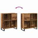vidaXL Hanglemez szekrény polcokkal Régi fa 84,5 x 38 x 89 cm Faanyag