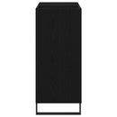vidaXL Hanglemez szekrény Fekete tölgy 85 x 38 x 89 cm Faanyag
