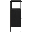 vidaXL Éjjeliszekrény Fekete tölgy 41 x 31 x 80 cm Faanyag