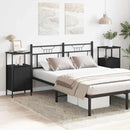 vidaXL Éjjeliszekrény 2 pcs Fekete tölgy 41 x 31 x 80 cm Faanyag