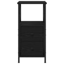 vidaXL Éjjeliszekrény fiókkal Fekete tölgy 34 x 35,5 x 70 cm Faanyag