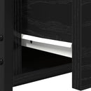 vidaXL Éjjeli szekrény Musta tammi 34 x 36 x 50 cm Műgyantás fa és fém