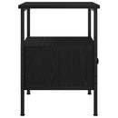 vidaXL Éjjeli szekrény Musta tammi 34 x 36 x 50 cm Műgyantás fa és fém