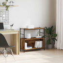 vidaXL Könyvespolc Füstölt tölgy 80 x 30 x 78.5 cm Faanyag