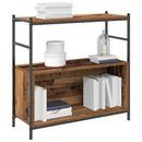 vidaXL Könyvespolc Füstölt tölgy 80 x 30 x 78.5 cm Faanyag