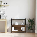 vidaXL Könyvespolc kézműves tölgy 80 x 30 x 78.5 cm Faanyag