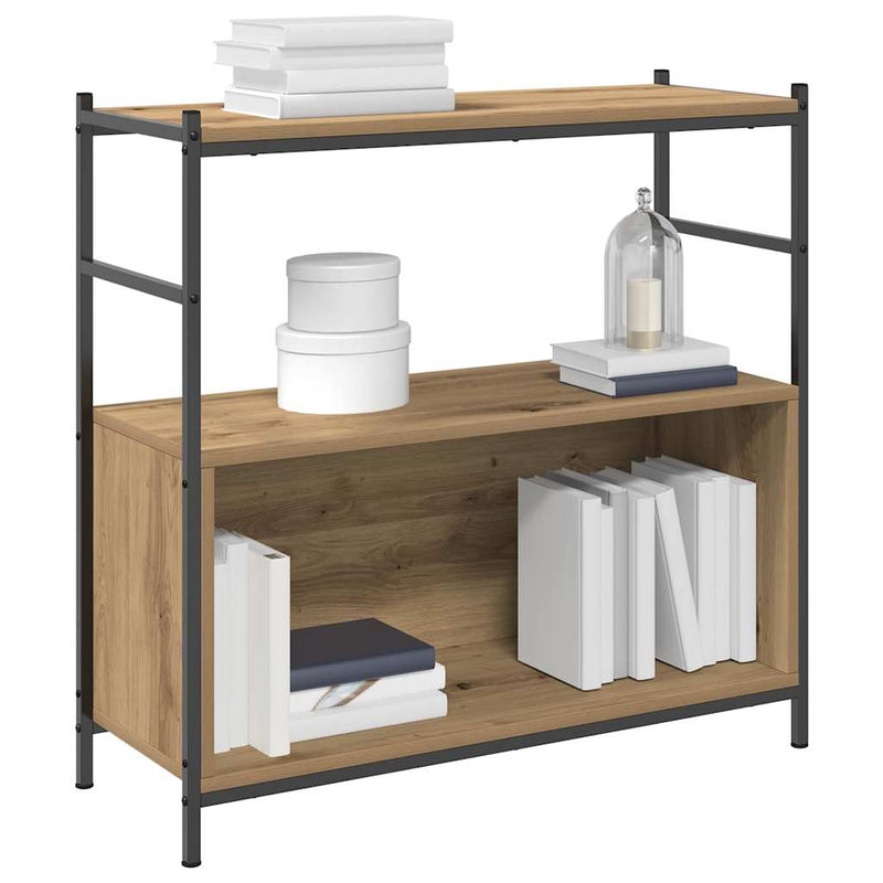 vidaXL Könyvespolc kézműves tölgy 80 x 30 x 78.5 cm Faanyag