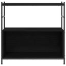 vidaXL Könyvespolc Musta tammi 80 x 30 x 78.5 cm Faanyag