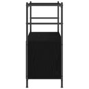 vidaXL Könyvespolc Musta tammi 80 x 30 x 78.5 cm Faanyag