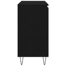 vidaXL Széf fiókkal Fekete tölgy 101,5 x 35 x 70 cm Faanyag