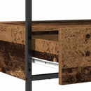 vidaXL Konzolasztal fiókkal Öreg fa 75 x 40 x 75 cm Faanyag