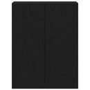 vidaXL Fali szekrény Musta tammi 69.5 x 34 x 90 cm Faanyag