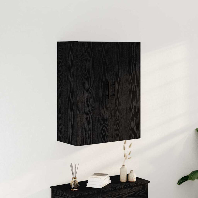 vidaXL Fali szekrény Musta tammi 69.5 x 34 x 90 cm Faanyag