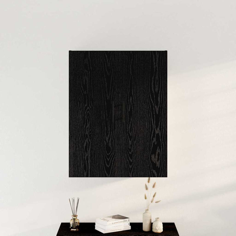 vidaXL Fali szekrény Musta tammi 69.5 x 34 x 90 cm Faanyag