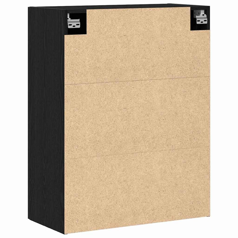 vidaXL Fali szekrény Musta tammi 69.5 x 34 x 90 cm Faanyag