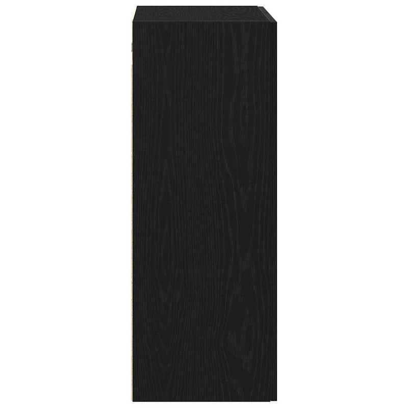 vidaXL Fali szekrény Musta tammi 69.5 x 34 x 90 cm Faanyag