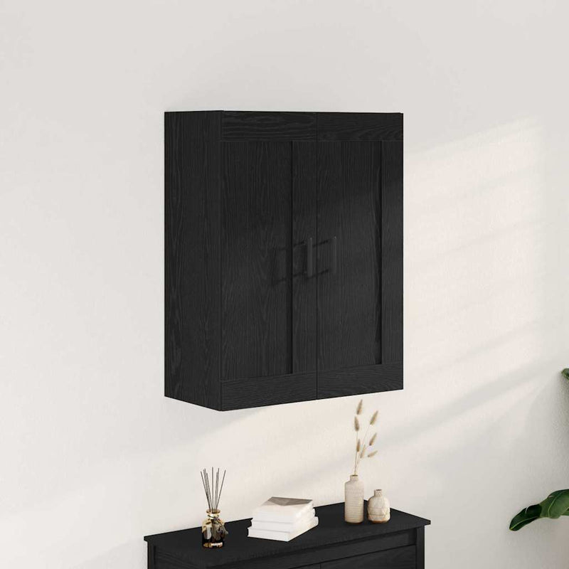 vidaXL Fali szekrény Musta tammi 69.5 x 34 x 90 cm Faanyag