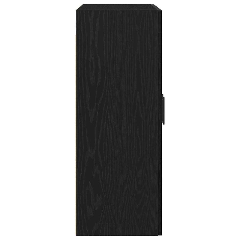 vidaXL Fali szekrény Musta tammi 69.5 x 34 x 90 cm Faanyag