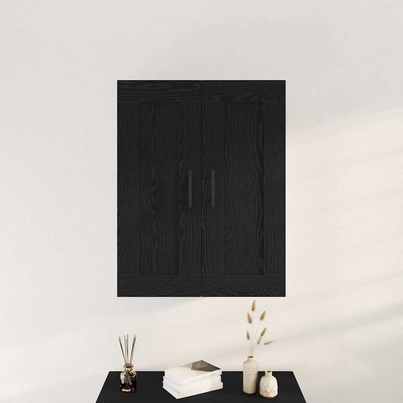 vidaXL Fali szekrény Musta tammi 69.5 x 34 x 90 cm Faanyag