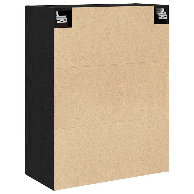 vidaXL Fali szekrény Musta tammi 69.5 x 34 x 90 cm Faanyag