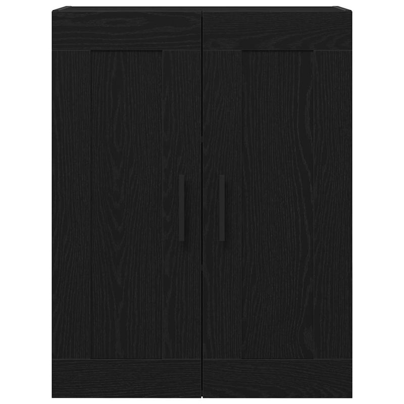 vidaXL Fali szekrény Musta tammi 69.5 x 34 x 90 cm Faanyag