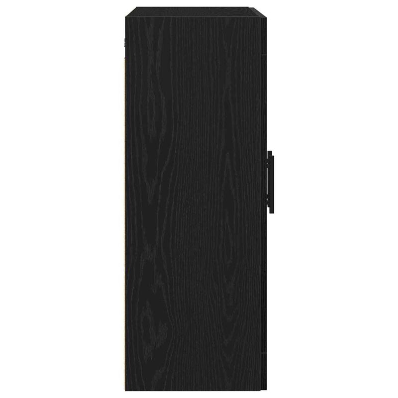 vidaXL Fali szekrény Musta tammi 69.5 x 34 x 90 cm Faanyag