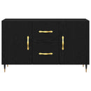 vidaXL Széf fiókkal Musta tammi 100 x 36 x 60 cm Faanyag