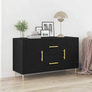 vidaXL Széf fiókkal Fekete tölgy 100 x 36 x 60 cm Faanyag