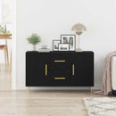 vidaXL Széf fiókkal Fekete tölgy 100 x 36 x 60 cm Faanyag