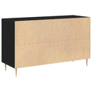 vidaXL Széf fiókkal Fekete tölgy 100 x 36 x 60 cm Faanyag
