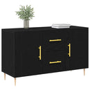 vidaXL Széf fiókkal Fekete tölgy 100 x 36 x 60 cm Faanyag