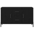 vidaXL Széf fiókkal Musta tammi 100 x 36 x 60 cm Faanyag